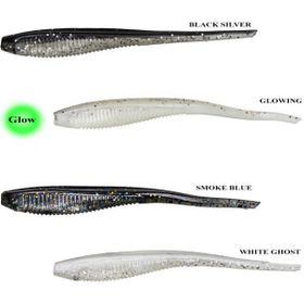 Remixon Worm Shad 7.5 cm 5 Adet Black Silver Standart Yem