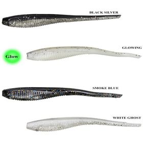 Remixon Worm Shad 7.5 cm 5 Adet Black Silver Standart Yem