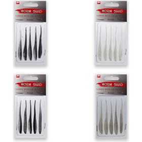 Remixon Worm Shad 7.5 cm 5 Adet Black Silver Standart Yem