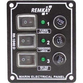Remkay 12V 10'lu İzoleli Dikey Switch Panel