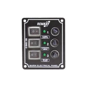 Remkay 12V 10'lu İzoleli Dikey Switch Panel