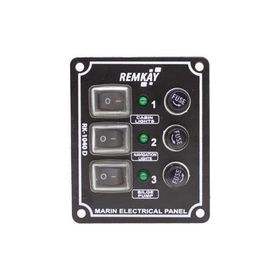 Remkay 12V 3'lü İzoleli Dikey Switch Panel