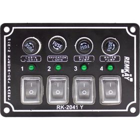 Remkay 12V 5'li İzoleli Yatay Switch Panel