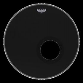Remo ES-1020-00 20 İnç Ambassador Ebony Delikli Bas Davul Derisi