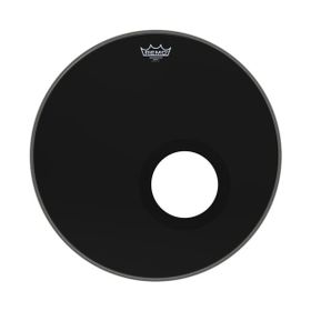 Remo ES-1020-00 20 İnç Ambassador Ebony Delikli Bas Davul Derisi