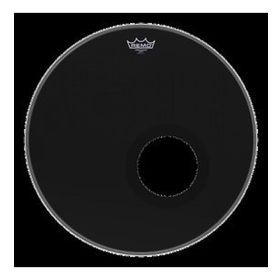 Remo ES-1020-00 20 İnç Ambassador Ebony Delikli Bas Davul Derisi
