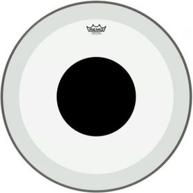 Remo P3-1324-10 Powerstroke P3 Şeffaf Top Black Dot 24" Bas Davul Derisi