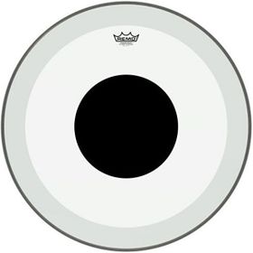 Remo P3-1324-10 Powerstroke P3 Şeffaf Top Black Dot 24" Bas Davul Derisi