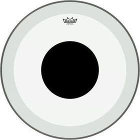 Remo P3-1324-10 Powerstroke P3 Şeffaf Top Black Dot 24" Bas Davul Derisi