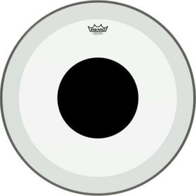 Remo P3-1324-10 Powerstroke P3 Şeffaf Top Black Dot 24" Bas Davul Derisi