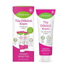Remove 100 ml + 100 ml Hassas Ciltler Tüy Dökücü Krem