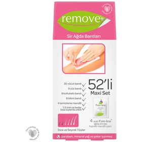Remove Hassas Ciltler Sir Ağda Bantları 52'li Maxi Set
