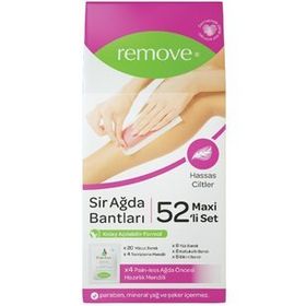Remove Hassas Ciltler Sir Ağda Bantları 52'li Maxi Set