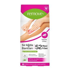 Remove Hassas Ciltler Sir Ağda Bantları 52'li Maxi Set