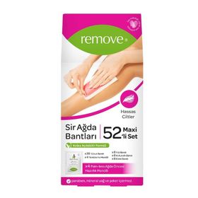 Remove Hassas Ciltler Sir Ağda Bantları 52'li Maxi Set
