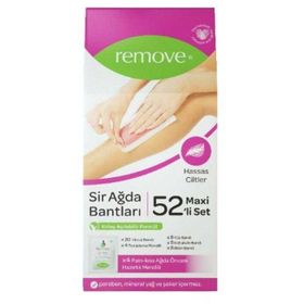 Remove Hassas Ciltler Sir Ağda Bantları 52'li Maxi Set