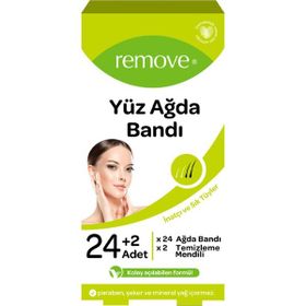 Remove İnatçı ve Sık Tüyler 24'lü Yüz Ağda Bandı