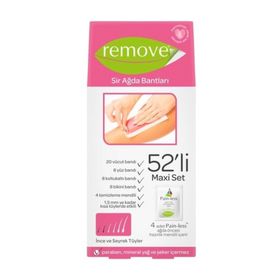 Remove İnce ve Seyrek Tüyler 52'li Sir Ağda Bantları
