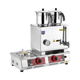 Remta 40 Model Çift Demlikli Doğalgaz Çay Kazanı