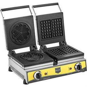 Remta Çiftli Kare Çiçek Model 21 Çap Elektrikli Waffle Makinası