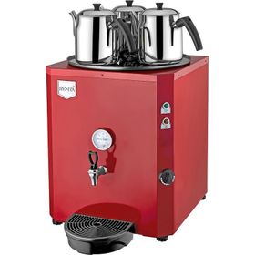 Remta DE10 Kırmızı 3 Demlikli Jumbo 40 L Çay Ocağı