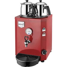 Remta DE12 13 lt Jumbo Kırmızı 2 Demlikli Çay Makinası