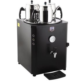 Remta Jumbo 2750 W 3 Demlikli Elektrikli 40 lt Su Isıtma Kapasiteli Çay Kazanı Siyah