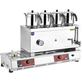 Remta N14 85 Model CE 58 lt Dört Demlikli Gazlı Kahveci Takımlı Çay Kazanı