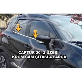 Renault Captur 2013 Üzeri 4 Parça Krom Cam Çıtası