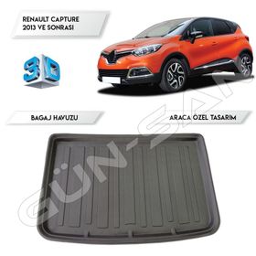 Renault Captur 2013 Ve Sonrası 3d Bagaj Havuzu