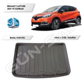 Renault Captur 2013 Ve Sonrası 3d Bagaj Havuzu