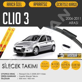 Renault Clio 3 2006-2011 Muz Silecek Takımı