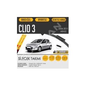 Renault Clio 3 2006-2011 Muz Silecek Takımı