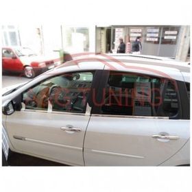 Renault Clio 3 Grandtour Tk Paslanmaz Çelik 4 Parça Krom Cam Çıtası