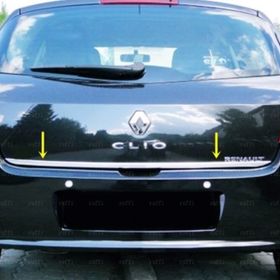 Renault Clio 3 Hb Paslanmaz Çelik 2005-2012 Krom Bagaj Alt Çıtası