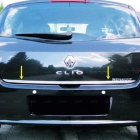 Renault Clio 3 Hb Paslanmaz Çelik 2005-2012 Krom Bagaj Alt Çıtası