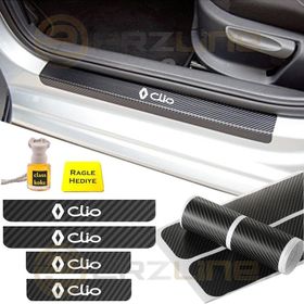 Renault Clio 4 Adet Karbon Kapı Eşiği Sticker