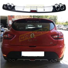 Renault Clio 4 Çift Egzoz Görünümlü Difüzör