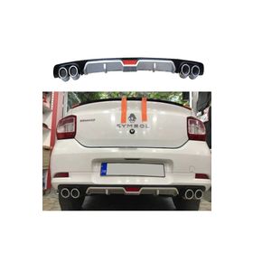Renault Clio 4 Çift Egzoz Görünümlü Difüzör