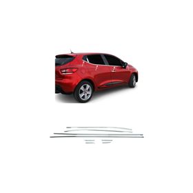 Renault Clio 4 HB 2012 Üzeri 8 Parça Krom Cam Çıtası