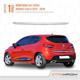 Renault Clio 4 Hb 2012 Üzeri Krom Bagaj Alt Çıtası