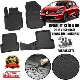 Renault Clıo 4 Hb 2013 3D Havuzlu Paspas