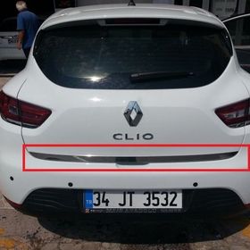 Renault Clio 4 Hb Formlu 2013 Üzeri Krom Bagaj Alt Çıtası