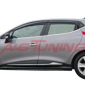 Renault Clio 4 HB Tk Paslanmaz Çelik 8 Parça Krom Cam Çıtası