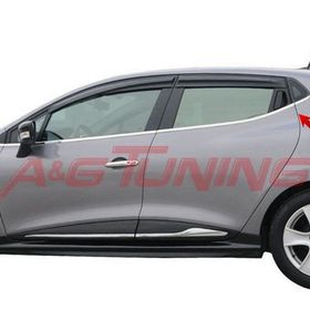 Renault Clio 4 HB Tk Paslanmaz Çelik 8 Parça Krom Cam Çıtası