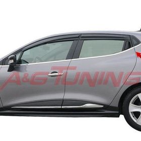 Renault Clio 4 HB Tk Paslanmaz Çelik 8 Parça Krom Cam Çıtası