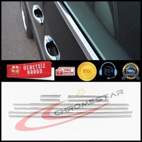 Renault Clio 4 Sport Tourer Paslanmaz Çelik 8 Parça Krom Cam Çıtası