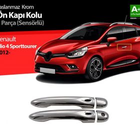 Renault Clio 4 Sporttourer 2 Kapı Sensörlü 2012 Üzeri Krom Kapı Kolu