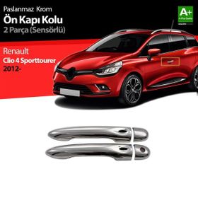 Renault Clio 4 Sporttourer 2 Kapı Sensörlü 2012 Üzeri Krom Kapı Kolu
