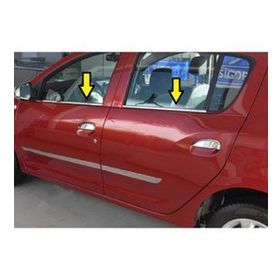 Renault Clio Symbol 1999-2008 Paslanmaz Çelik 4 Parça Krom Cam Çıtası